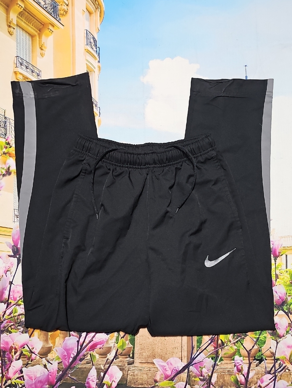Nike Woven Black Athletic Pants Size Medium